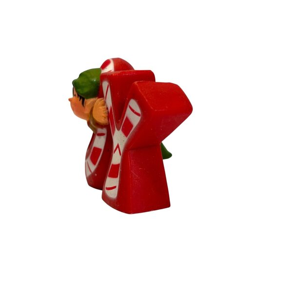 Hallmark JOY Christmas Figurine Candy Cane Design Elf Accent Vintage 1978 - Picture 4 of 7